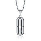 Pill Charm Perfume Bottle Capsule Pendant Necklace Can Hold Pill Unisex Fashion