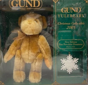 GUND YULEBEARY 2005 da collezione con ornamento fiocco di neve 1° edizione - Foto 1 di 9