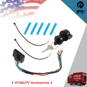 Fit for Polaris ATV Ignition Key Switch 3 Pos 6 Pin Harness Kit 2878509 4012165 - Picture 1 of 9