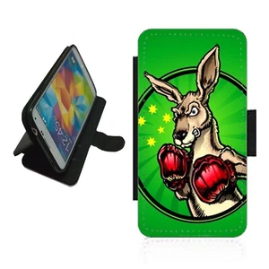 Boxing Kangaroo Phone case wallet flip cover For iPhone Samsung Pixel KANG1 - Picture 1 of 6