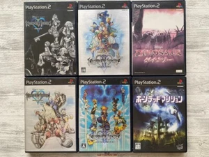 SONY PS2 Kingdom Hearts ⅠⅡ & Final Mix & Dinosaur & Haunted mansion from Japan - Picture 1 of 16
