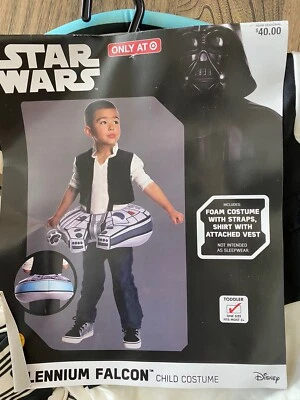 NOVO EM FOLHA Fantasia Infantil Star Wars Millennium Falcon Tamanho Infantil Cosplay Rubie's - Imagem 1 de 4