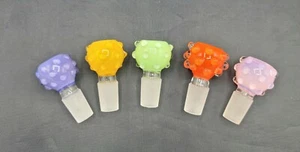18 mm bunte Slide dicke Glasschale Wasserbong | schneller kostenloser Versand | USA  - Bild 1 von 6