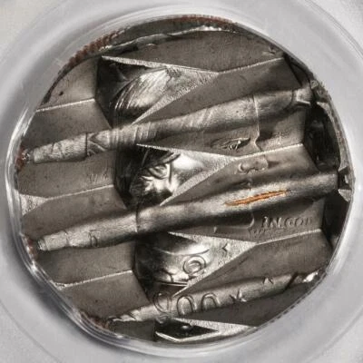 PCGS Mint Waffle Cancelled Susan B Anthony Dollar Mint Error Rare SBA $1 - Image 1 of 4