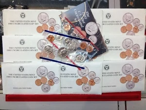 9 Set Lot of 1989 P-D Mint Uncirculated Sets ORIGINAL - Picture 1 of 1