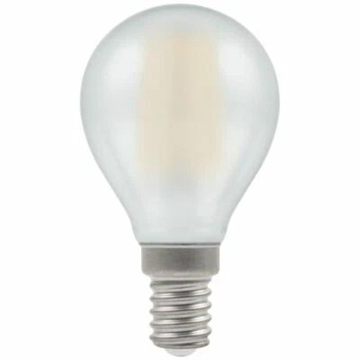 5x LED golfball Filament Pearl Dimmable  5W  2700K  SES E14 7284 Round Crompton - Image 1 of 2