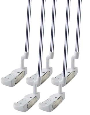 WHOLESALE 5 PC NEW 34 WHITE PUTTER GOLF BULK LOT RESALE - Image 1 of 4