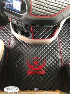 LKW Fußmatten und Tunnelabdeckung Schwarz Rot passend für DAF XG XG+ - Bild 1 von 5