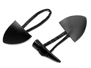(1,28 €/Stück)   6 Knebelknöpfe mit Schlaufe Farbe Schwarz 5 cm Lang     (KN6 - Picture 1 of 1