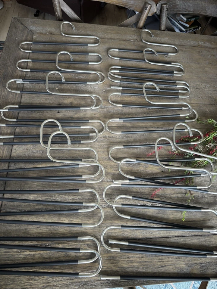 Juego de 10 perchas para pantalones antideslizantes en forma de S 5 capas perchas armario ahorro de espacio Foto 1 de 1