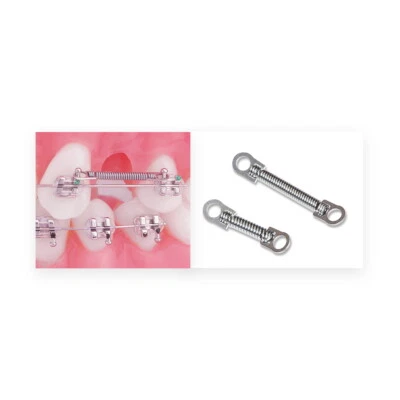 J&J Ortho™ Dental Orthodontic NiTi Springs Closed Coil with Eyelet (10/pk)