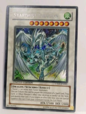 Stardust Dragon CT05-EN001 Secret Rare  Yu-Gi-Oh Collector Tin 5  Card - Image 1 of 4