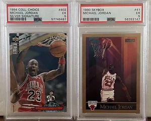 Michael Jordan Lot 4 Cards PSA 5 Newly Graded See Description and Pictures - Picture 1 of 4