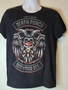 Five Finger Death Punch Got Your Six T-Shirt Size Large - Foto 1 di 5