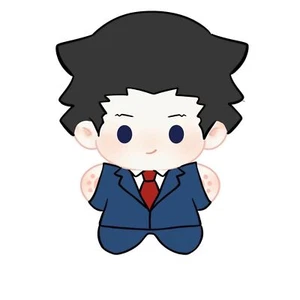 Ace Attorney Phoenix Wright 10 cm Muñeco de Peluche Llavero Colgante Juguete Anime - Imagen 1 de 1