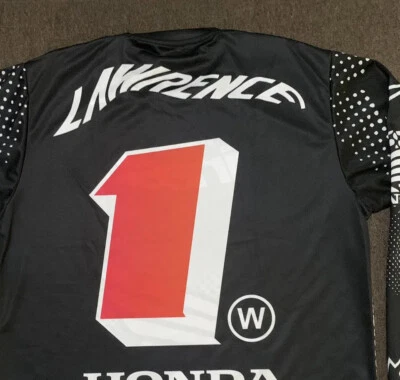 CAMISETA DISEÑO PERSONALIZADO MOTOCROSS SUPERCROSS HONDA JETT LAWRENCE HRC AMA WSX 1w Foto 1 de 3