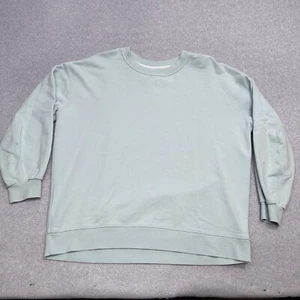Lululemon Perfectly Oversized Crew Sweater Women’s Size 14 Light Blue Casual - Picture 1 of 12