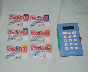 MONOPOLY ELECTRONIC BANKING EDITION * BANKER UNIT & 6 CREDIT CARDS * ATM * BLUE - Picture 1 of 1
