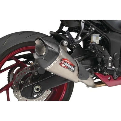 Yoshimura Exhaust Street AT2 Slip-On SS-SS-CF Works 11801BP521 - Изображение 1 из 4