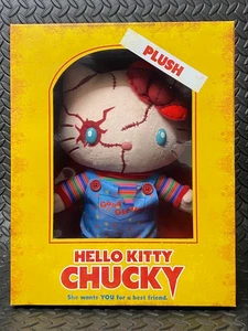 HELLO KITTY & CHUCKY Plush Doll Figure USJ Limited Edition Rare - Picture 1 of 4