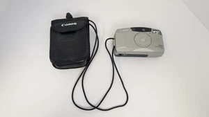 Canon Prima Zoom Shot Ai Af 35mm film camera with bag TESTED & WORKS! - Foto 1 di 9