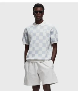 NUEVO Nike Sportswear Pequeño Club Cuadros Polo Tejido Camisa Golf Platino FN3422 $95 - Imagen 1 de 10