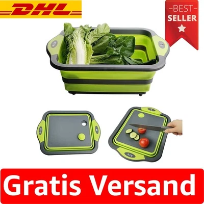 Hochwertiges Zusammenklappbares Schneidebrett mit Sieb – Für die moderne Küche - Bild 1 von 4