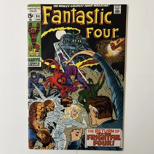 Fantastic Four #94. Schlüssel. Sehr guter Erhaltungszustand - 1. App Agatha Harkness. C Pix, Notizen. Kombischiff. - Bild 1 von 24