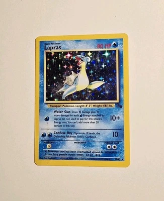 Pokémon Lapras Fossil 10/62 Holo Raro DMG Foto 1 de 4