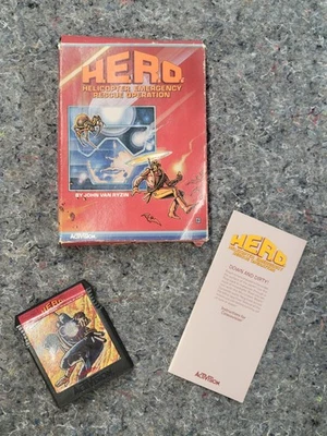 Colecovision H.E.R.O. Helicopter Emergency Rescue Operation 100% CIB Rare VGC - Image 1 of 4