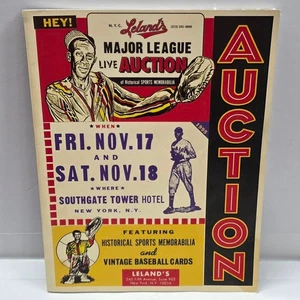 Catálogo de subastas Lelands Major League 1995 - 17 de noviembre / 18 de noviembre de 1995 - MLB béisbol - Imagen 1 de 3