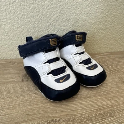 ВИНТАЖНЫЙ РЕДКАЯ 2006 Nike Lebron 4 West Coast Baby младенца обувь Sz 2C - Изображение 1 из 4