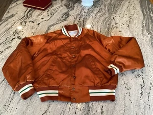 Vintage Upstream Premium Division Orange & Green Bomber Jacket L/XL - Picture 1 of 10