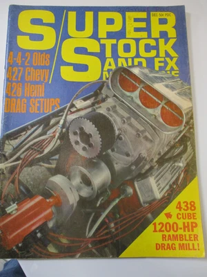 BACK ISSUE SUPER STOCK AND FX MAGAZINE DECEMBER 1967, STREET HEMI, UFO, AMC FC - Imagem 1 de 4