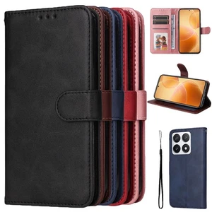 Wallet Hülle für Xiaomi 14T PRO Magnet Klappetui Handytasche Handschlaufe Fächer - Bild 1 von 46