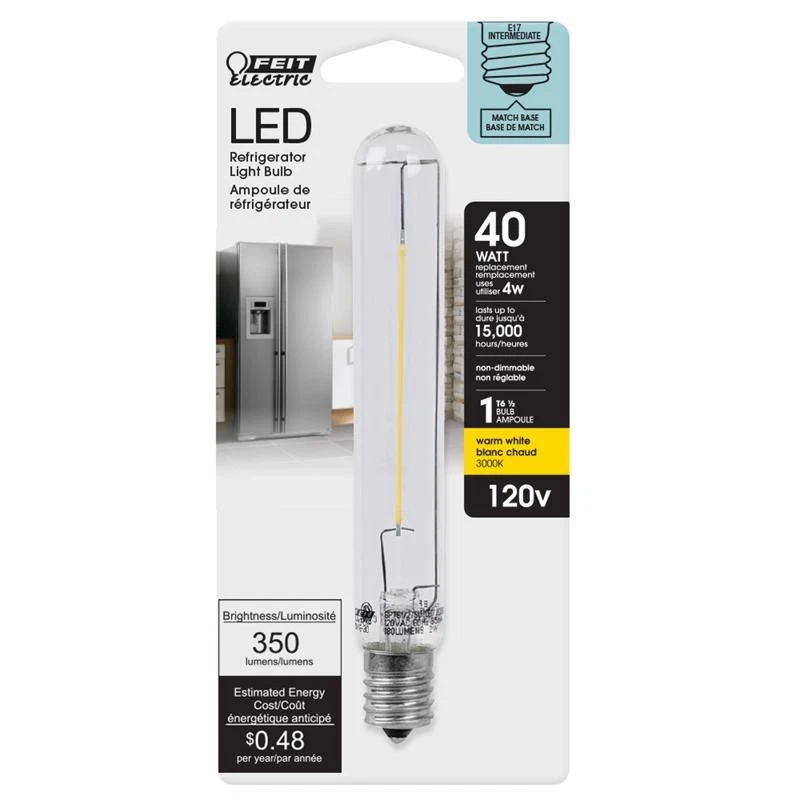 Feit Electric BP40T61/2SULED 120V 4W 3000K 350 Lumens E17 LED Light Bulb - Image 1 of 1