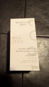 BEEKMAN 1802 Milk Stick Invisible Deodorant Aluminum Free Full Sz 2.5oz New - Picture 1 of 4