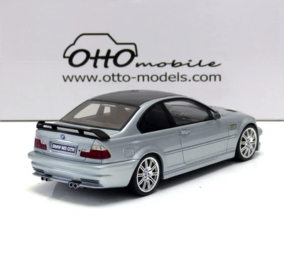 BMW M3 (E46) GTR Street Coupé 2001 Titan-Plata Met. 354 1:18 OT1128 Otto-Mobile Foto 1 de 4