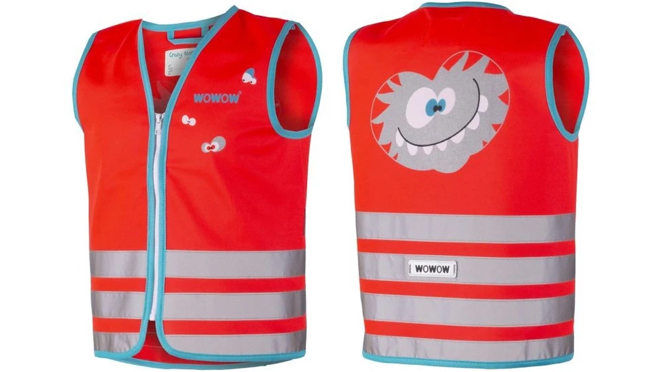 WOWOW Reflex Kinder Weste Verkehrsweste Sicherheitsweste Warnweste reflektierend