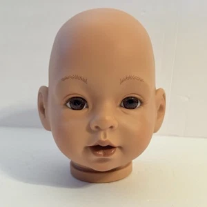 VTG Flange Child Doll Head Vinyl For 21” Dolls Brown Eyes Pat Secrist - Picture 1 of 8