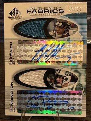 2004 SP Authentic Fabrics Dual Auto Byron Leftwich Chad Pennington/50 #AAF2-LP - Image 1 of 2