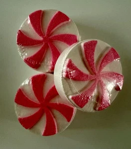 Bath & Body Works 3er Set gedrehte Pfefferminz Badebomben mit Sheabutter   - Bild 1 von 3