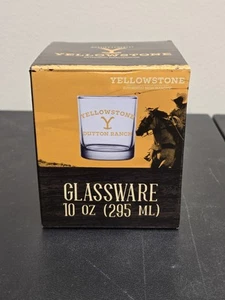 YellowStone "Dutton Ranch" Cowboy Glassware Whiskey Tumbler 10 Oz Cattle Ranch - Picture 1 of 2