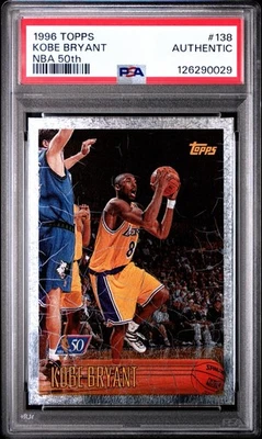 Topps Kobe Bryant #138 1996 NBA 50º PSA PSA auténtico Foto 1 de 2