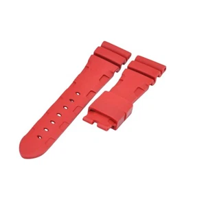 Correa de reloj de goma roja 22x18 mm para sumergible Panerai Luminor Marina - Imagen 1 de 6