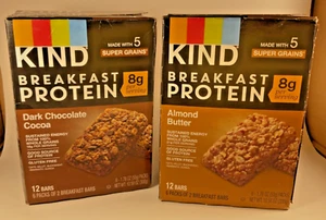 KIND Breakfast Gluten Free Protein Bars - 6 packs Almond Butter & Dark Chocolate - Picture 1 of 3