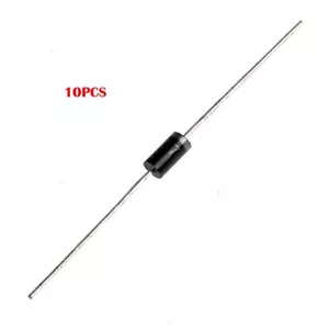 10 Pezzi 1N4007 Diodo Standard 1000V 1A Foro Passante DO-41 1n4007 Raddrizzatore - Foto 1 di 4