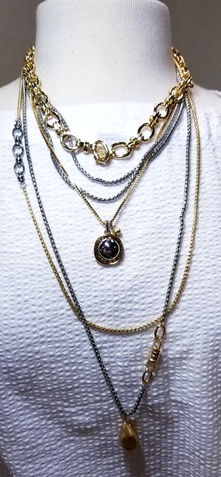 Collar convertible Chico's Metal Trends Foto 1 de 4