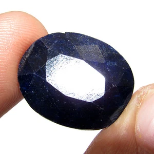 41.20Cts Natural Oval Cut Brazilian Blue Sapphire TOP QUALITY Gemstone CH 5396 - Picture 1 of 2