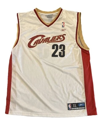 Cleveland Cavaliers Jersey XL LeBron James Men’s White Reebok Basketball - Image 1 of 4